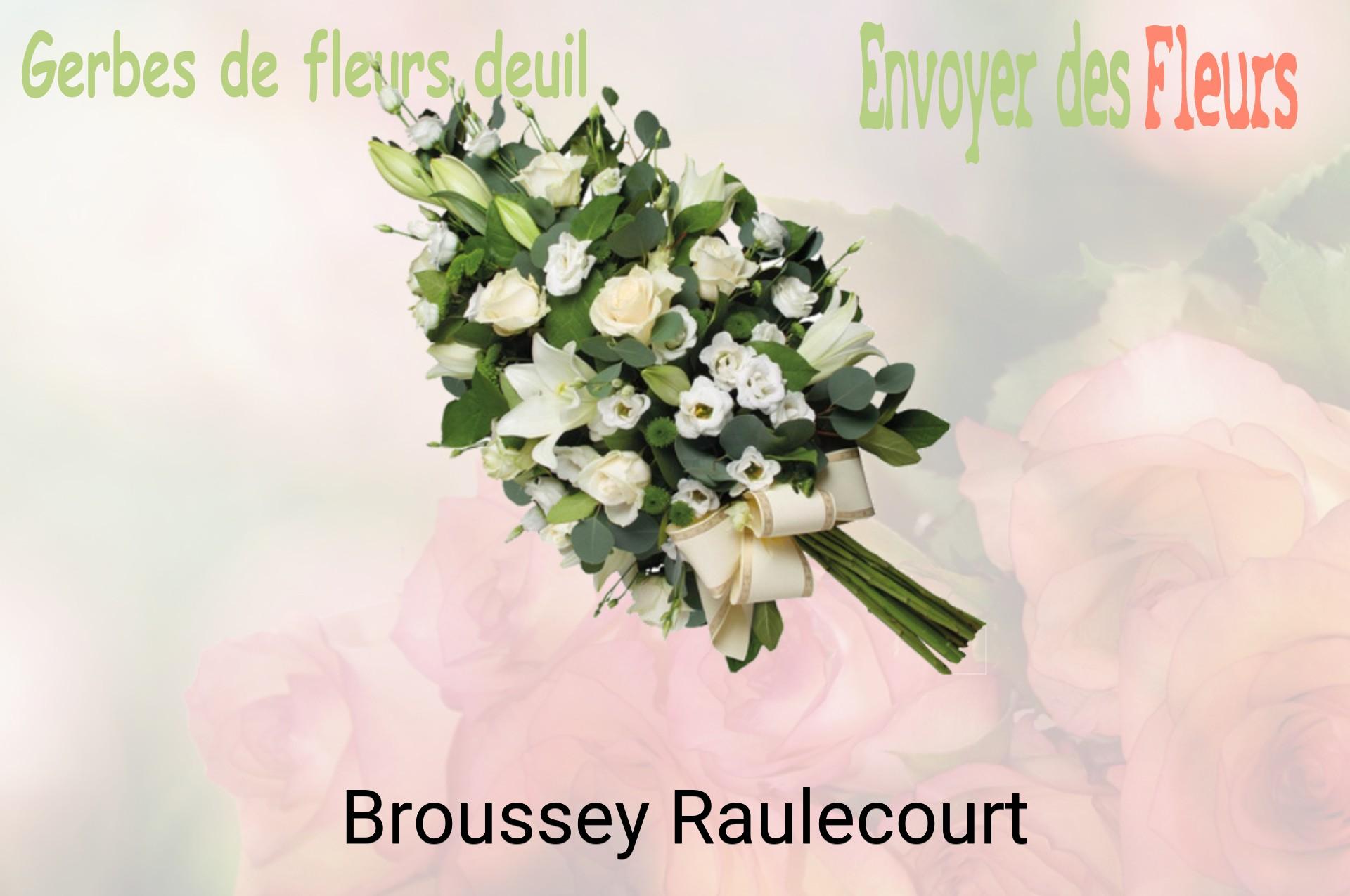 Gerbe de fleurs de deuil livrée à Broussey-Raulecourt